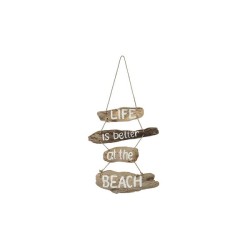 Hanger drijfhout "Life is better at the beach"