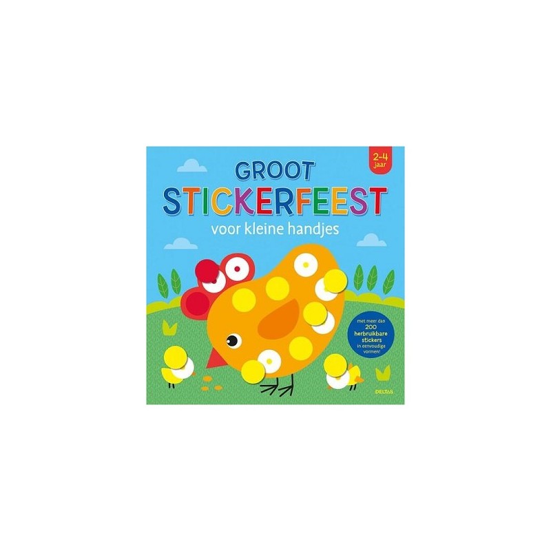 Deltas Grande fête de stickers pour les petites mains 2-4 ans