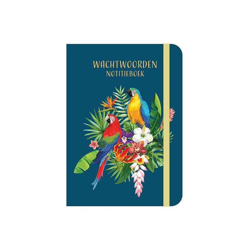 Deltas Wachtwoorden notitieboek - Tropical birds