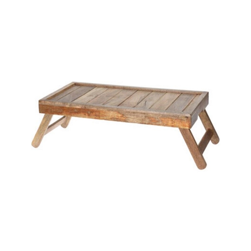 Table de lit en bois avec pieds pliants 61x31x24cm
