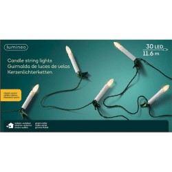 Lumineo LED traditionele Kaarsverlichting 30L voor buiten gebruik warm wit 1160cm