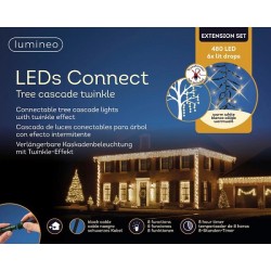 Les LED Lumineo connectent les lumières en cascade ENSEMBLE D'EXTENSION 8 fonctions effet scintillant Minuterie de 8 heures œuf 