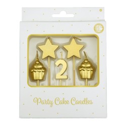 Paperdreams Party cake candles - 2 jaar
