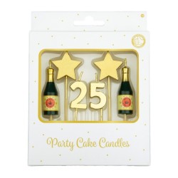 Paperdreams Party cake candles - 25 jaar