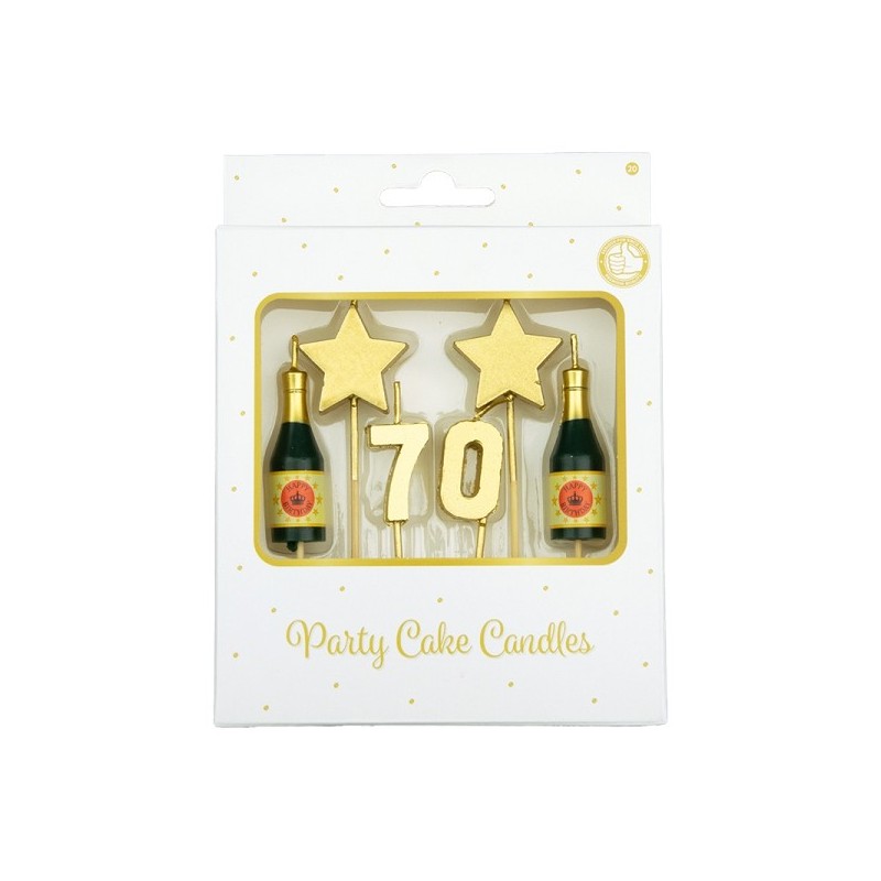 Paperdreams Party cake candles - 70 jaar