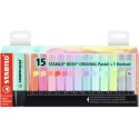 Stabilo Boss Pastel surligneurs set de bureau 15 pcs