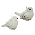 Decoris Bougie figure oiseau cire blanc 11,4x7x8,4cm