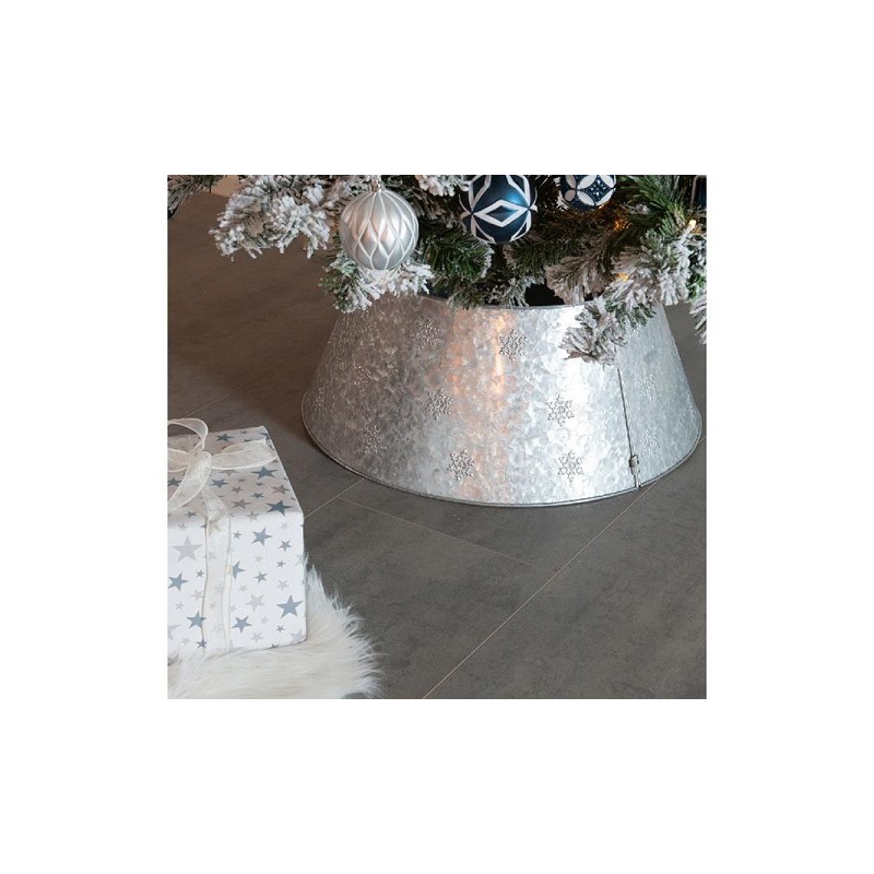 Everlands Kerstboomrok van zinc dia70x28cm voor kerstboom tot 240cm afhankelijk van het model