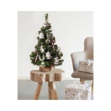 Sapin de Noël en plastique Everlands avec décoration multicolore dia35cm x 60cm