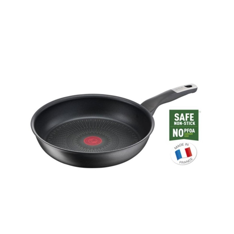 Poêle Tefal Unlimited 28 cm en aluminium avec revêtement en titane, compatible tous feux dont induction