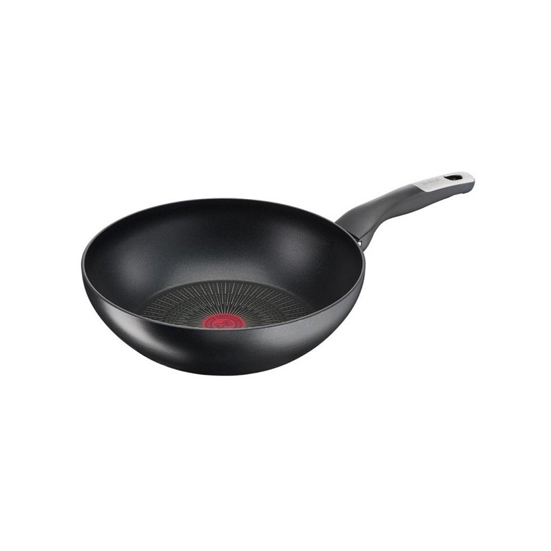 Tefal Unlimited Wokpan 28cm van aluminium met titainium coating, geschikt voor alle warmtebronnen, inclusief inductie