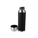 Emsa Senator Isoleerfles, Safe Loc, 1,0 L RVS - siliconen sleeve/zwart