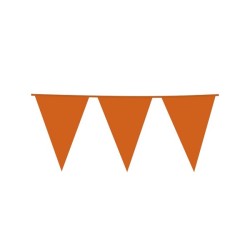 Reuzevlaggenlijn Oranje 10m kunststof 30x45cm
