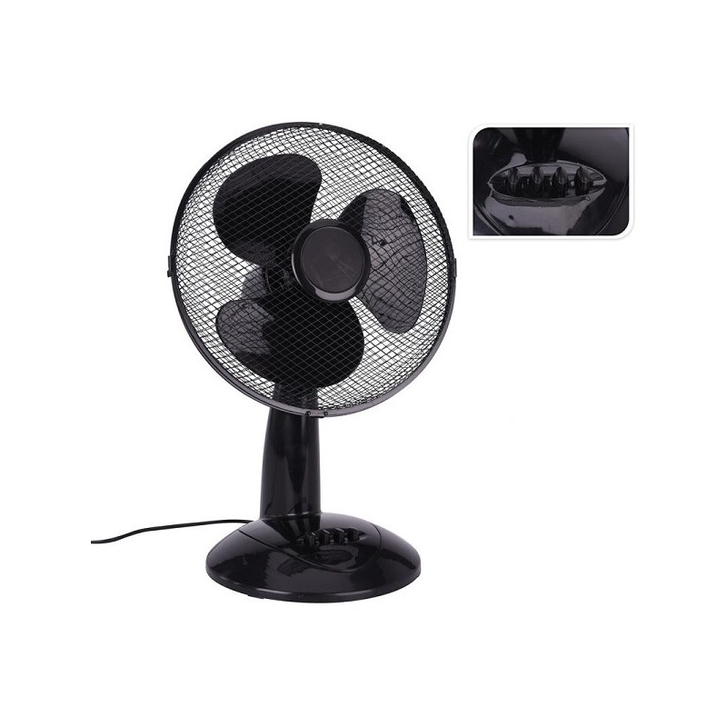 Ventilator Tafelmodel 30Cm Zwart