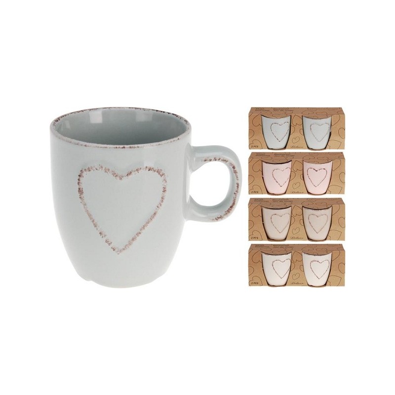 Tasse en faïence 150ml lot de 2 pièces