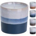 Kaars in keramieken pot t 6,7X6,7X6,2 cm