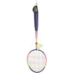 Set de badminton Set de 2 raquettes et plume 62cm