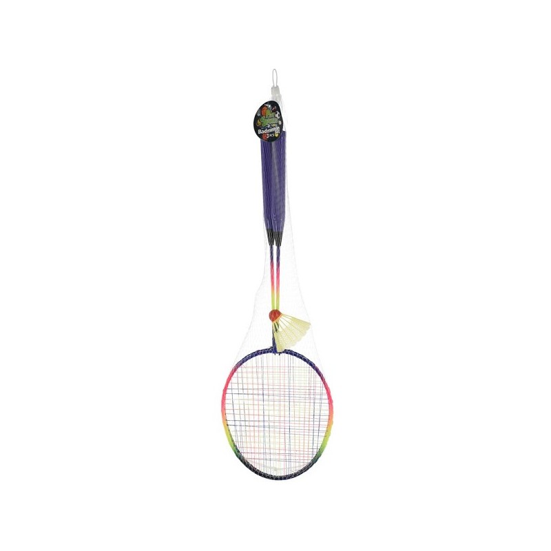 Badmintonset Set 2 rackets en pluim 62cm