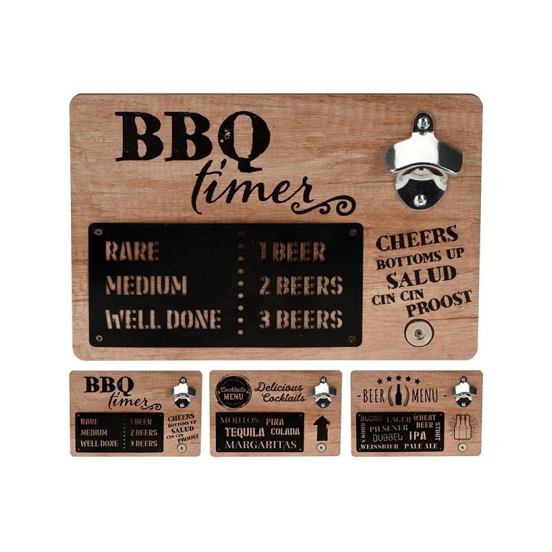Flesopener Mdf Design 30x20cm met tekst