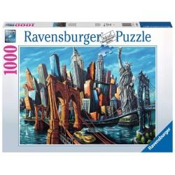 Puzzle Ravensburger Bienvenue à New York 1000 pièces
