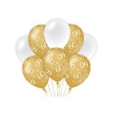 Paperdreams Ballons de décoration or/blanc - 60 Pack de 8 pièces