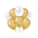 Paperdreams Decoration balloons goud/wit - 70 Verpakking a 8 stuks
