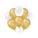 Paperdreams Decoration balloons goud/wit - 70 Verpakking a 8 stuks