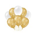 Paperdreams Decoration balloons goud/wit - 80 Verpakking a 8 stuks