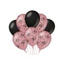 Paperdreams Decoration balloons roze/zwart - 30 Verpakking a 8 stuks