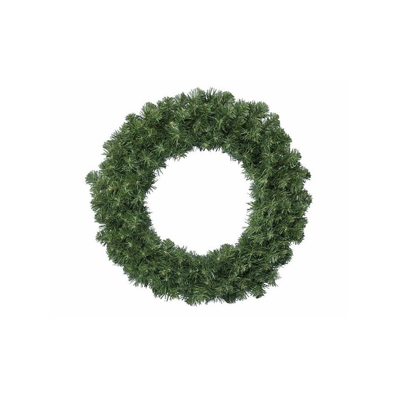 Everlands Imperial pine Krans diameter 50cm voor binnen en buiten gebruik Aantal tips:200 PVC Zachte naalden
