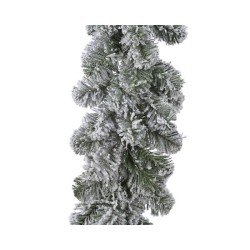 Everlands Imperial pine Guirlande met snowy finish 25x270cm voor binnen gebruik
