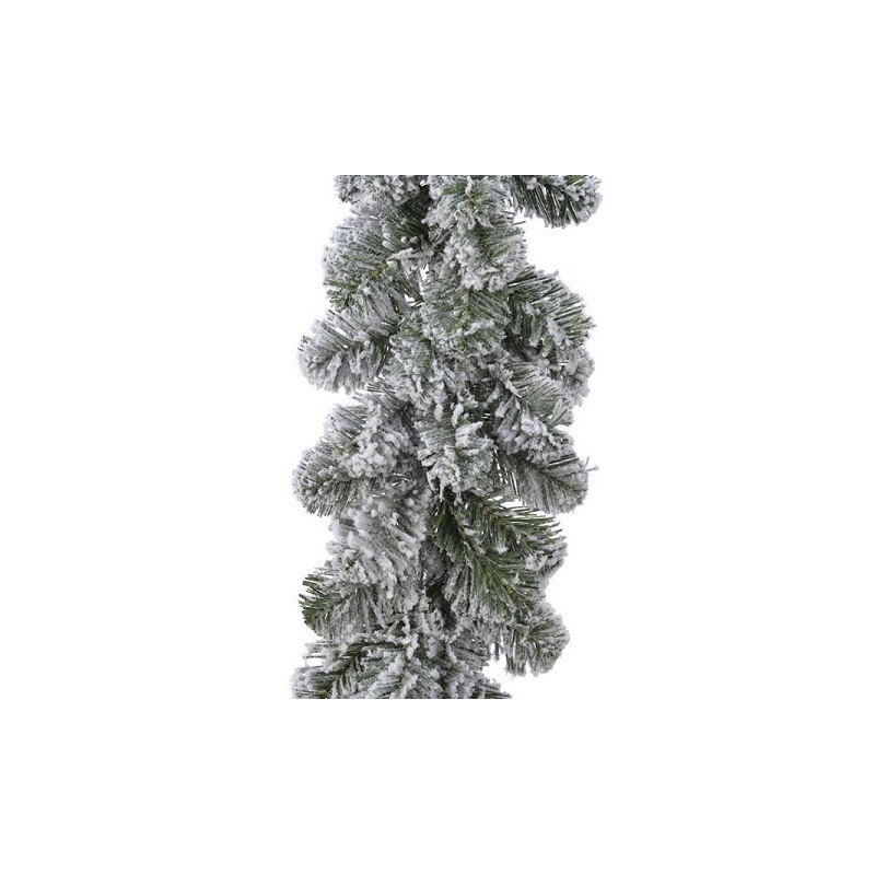 Everlands Imperial pine Guirlande met snowy finish 25x270cm voor binnen gebruik