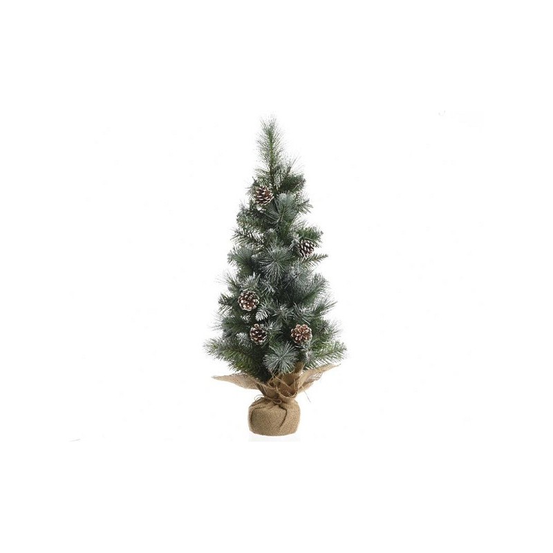 Mini sapin de Noël artificiel Everlands Imperial Pine 60 cm avec pommes de pin et aspect givré