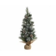 Mini sapin de Noël artificiel Everlands Imperial Pine 75 cm avec pommes de pin et aspect givré