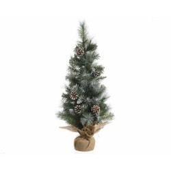 Everlands Imperial pine mini kunstkerstboom 75cm met dennenappels en frosted look