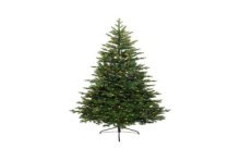 Everlands Allison Pine sapin de Noël artificiel très luxueux 210 cm de haut vert avec éclairage LED intégré et aiguilles réalist