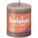 Bolsius Shine Collection  Rustiek stompkaars 80/68 Rustic Taupe