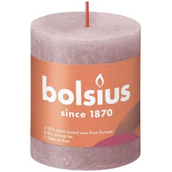 Bolsius Shine Collection Rustiek stompkaars 80/68  Ash Rose- Asroze