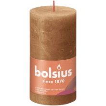 Bolsius Shine Collection Bougie bloc rustique 130/68 Spice Brown- Spicy Brown
