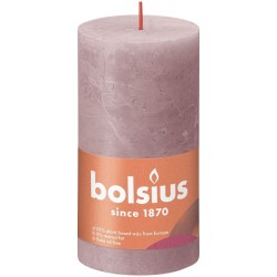 Bolsius Shine Collection Rustiek stompkaars 130/68 Ash Rose- Asroze