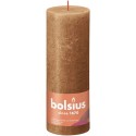Bolsius Shine Collection Bougie bloc rustique 190/68 Spice Brown- Spicy Brown