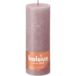 Bolsius Shine Collection
Rustiek stompkaars 190/68  Ash Rose- Asroze