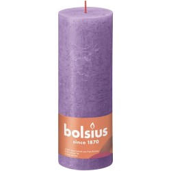 Bolsius Shine Collection Bougie bloc rustique 190/68 Violet vif ( Violet clair )