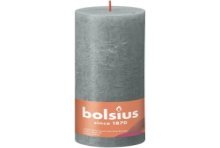 Bougie pilier Bolsius Rustic 190/68 Vert Eucalyptus