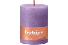 Bolsius Shine Collection Rustiek stompkaars 100/50 Vibrant Violet ( Helder Violet )