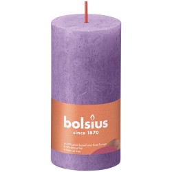 Bolsius Shine Collection Bougie bloc rustique 100/50 Vibrant Violet ( Clear Violet )