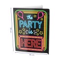 Paperdreams Window signs - The party is here 60x45cm