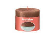 Bolsius Rustiek stompkaars 80/68 Shimmer Copper