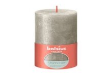 Bolsius Rustiek stompkaars 130/68 Shimmer Champagne