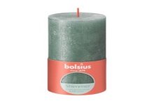 Bolsius Bougie bloc rustique 130/68 Shimmer Oxid Blue